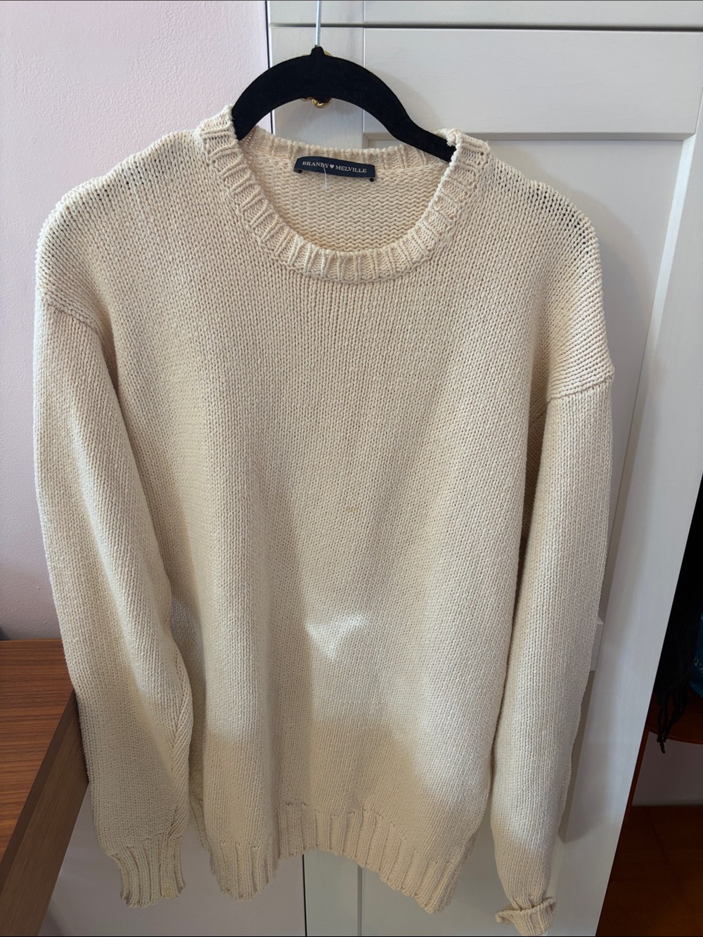 Brandy Melville cream baggy sweater